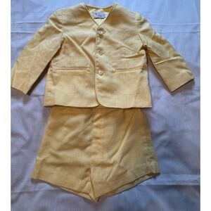 Vintage Imp Originals Yellow 2 Piece Set Blazer & Matching Shorts 3T